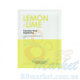 Освітлююча щоденна маска для обличчя з екстрактами лайму і лимону BOOMDEAHDAH Everyday Mask Lemon-Lime 25g