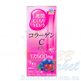 Японський питний колаген в формі желе зі смаком лісових ягід Earth Collagen C Jelly 70g (на 7 днів) 