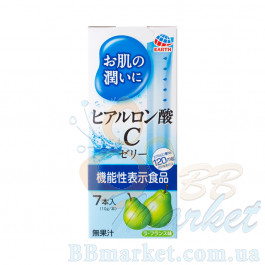 Японська питна гіалуронова кислота у формі желе зі смаком груші Earth Hyaluronic Acid C Jelly 70g (на 7 днів)