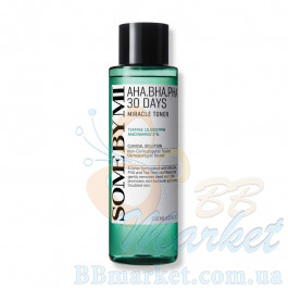 Кислотний тонер для проблемної шкіри SOME BY MI AHA.BHA.PHA 30 Days Miracle Toner 150ml