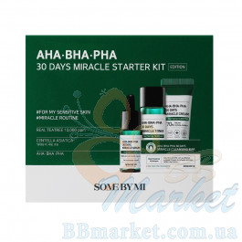 Набір мініатюр кислотних засобів для проблемної шкіри SOME BY MI AHA-BHA-PHA 30 Days Miracle Starter Kit