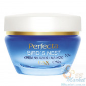Крем для обличчя проти зморшок для віку 50+ PERFECTA Bird's Nest Cream Day and Night 50+ 50ml