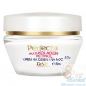 Ліфтинг-крем для обличчя розгладжуючий зморшки для віку 60+ PERFECTA Multi-Collagen Retinol Cream Day and Night 60+ 50ml