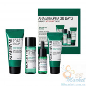 Набір мініатюр кислотних засобів для проблемної шкіри SOME BY MI AHA-BHA-PHA 30 Days Miracle AC SOS Kit​