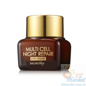 Антивозрастной ночной крем для глаз Secret Key Multi Cell Night Repair Eye Cream 15g