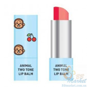 Двухцветный бальзам для губ Skin79 Animal Two-Tone Lip Balm Cherry Monkey 3.8g (Срок годности: до 15.05.2022)