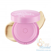 Кушон для обличчя з сяючим ефектом UNLEASHIA Don't Touch Glass Pink Cushion SPF50+ PA++++ (Тон: #21N Hyaline) 15g